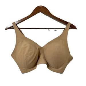 Knix Revolution Padded‎ V Neck Bra Size XL+ Tan Warm Sand Stretch Comfy NEW
